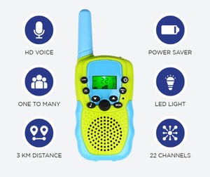 Walkie Talkie para Crianças (Conjunto de 3)